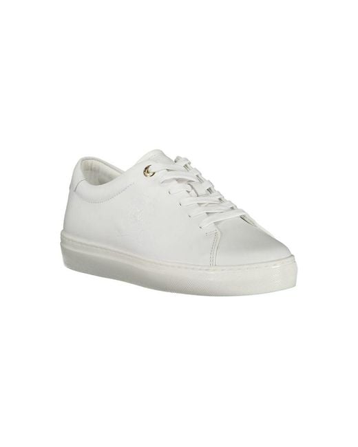 Tommy Hilfiger White Bianco Leather Sneaker