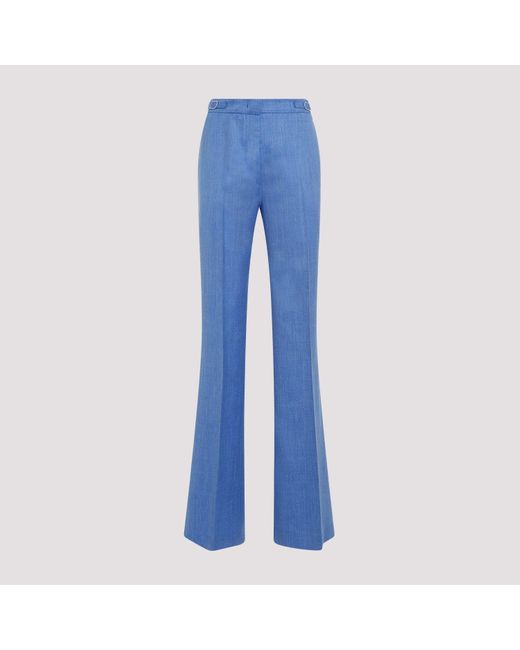 Gabriela Hearst Blue Vesta Virgin Wool Pants