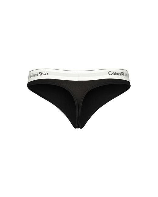 Calvin Klein Black Cotton Pantie