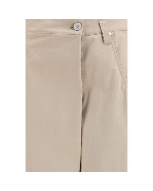 Brunello Cucinelli Natural Beige Cotton Casual Pants