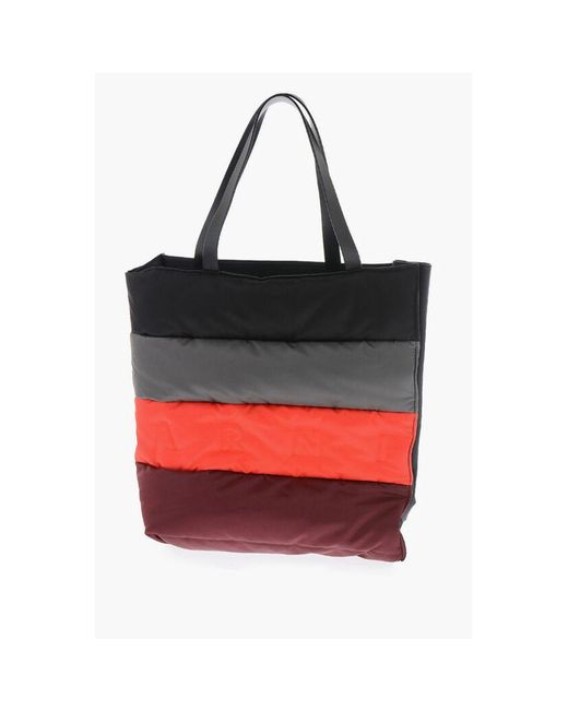 Marni Red Multicolor Polyamide Shoulder Bag
