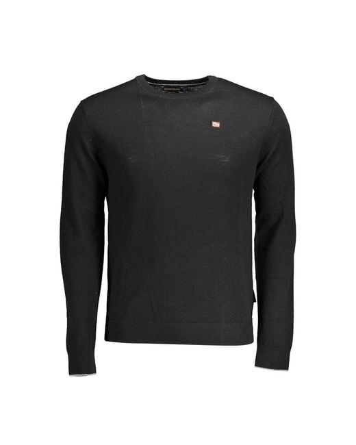 Napapijri Black Wool Sweater for men