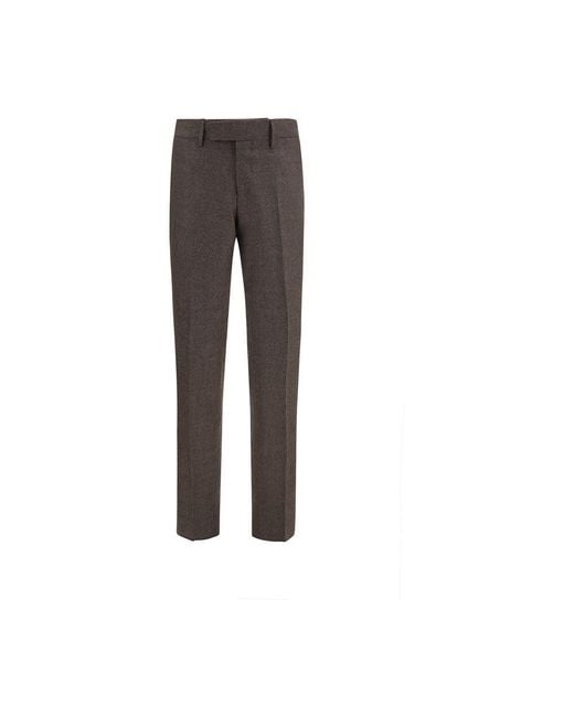 Lardini Brown Viscose Dress Pants for men