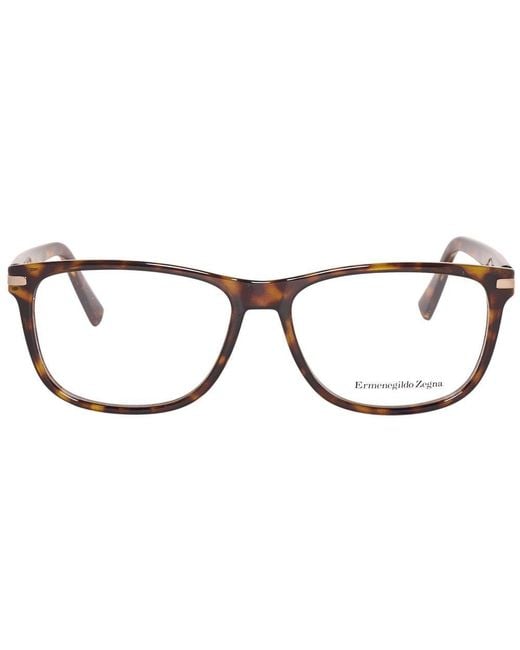 Zegna Brown Plastic Glasses (Frames) for men