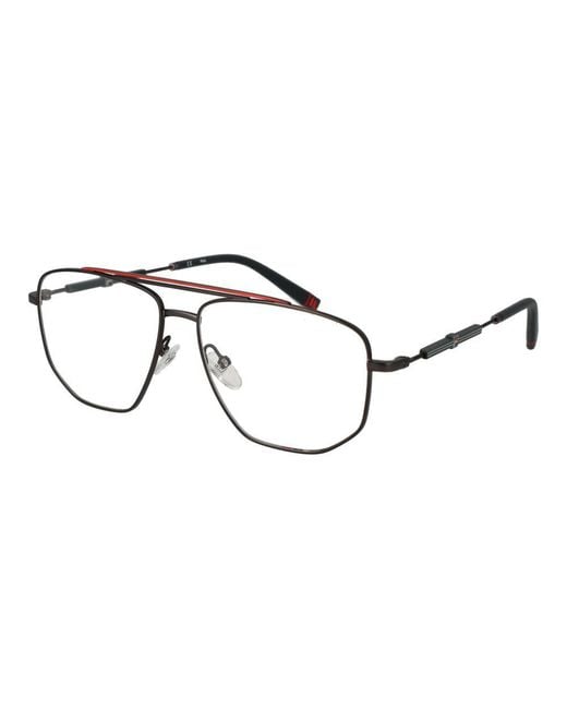 Fila Brown Stainless Steel Glasses (Frames) for men