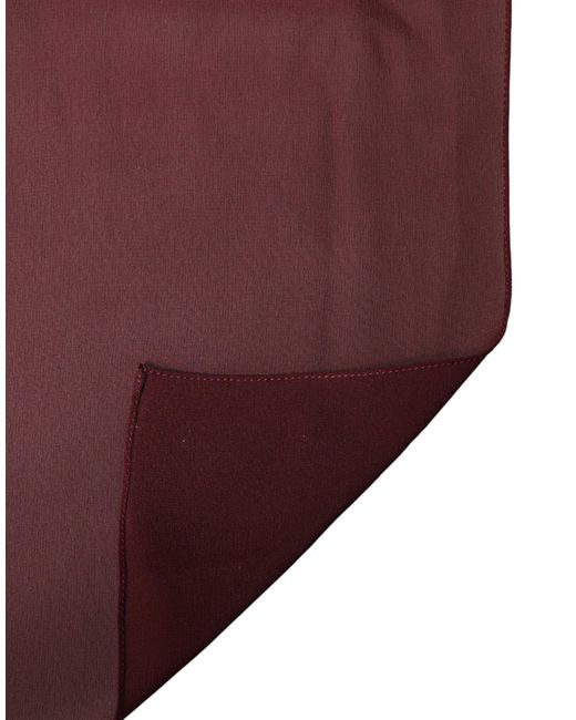 Dolce & Gabbana Red Silk Stole Neck Wrap Shawl 200Cm X 130Cm Scarf for men