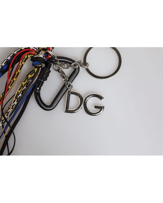 Dolce & Gabbana Multicolor Braided Rope Logo Bag Shoulder Strap