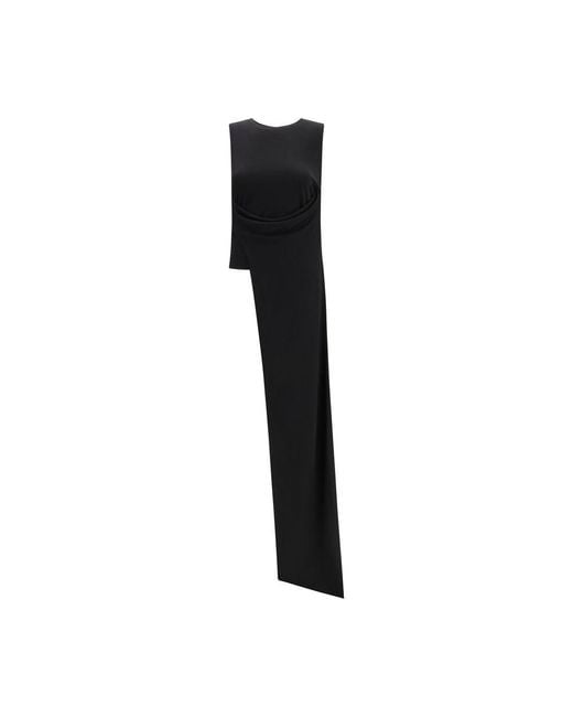 AMI Black Viscose Cocktail Dress