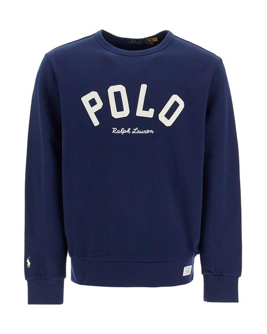 Longchamp Blue Crewneck Sweatshirt With Letter
