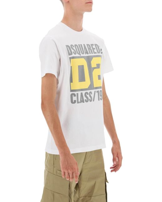 DSquared² White 'd2 Class 1964' Cool Fit T Shirt for men
