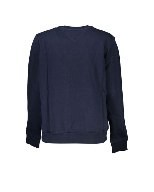 Tommy Hilfiger Blue Chic Logo Embroidered Fleece Sweatshirt