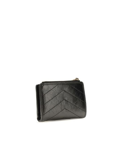 Saint Laurent Black Calf Leather Bos Taurus Wallet