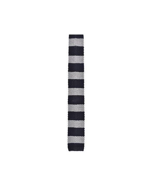 Brunello Cucinelli Black Bicolor Silk Tie for men