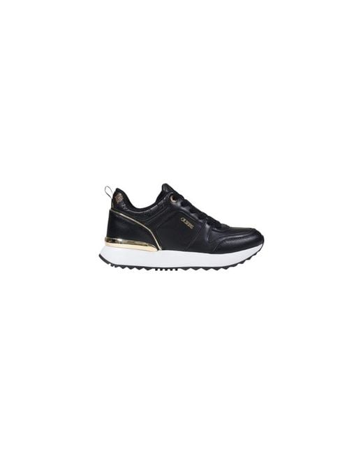 Guess Blue Black Polyethylene Low Top Sneakers