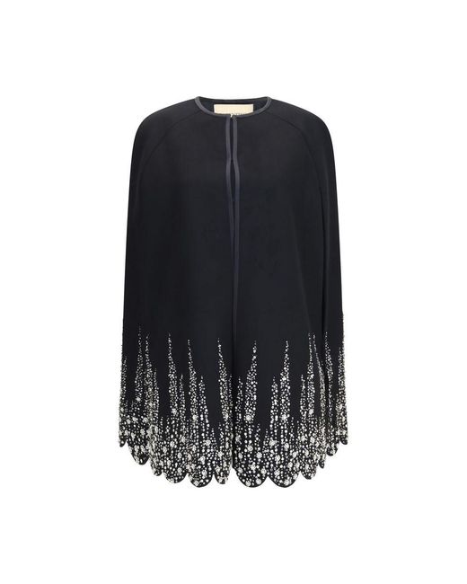Valentino Garavani Black Wool Oves Aries Coat
