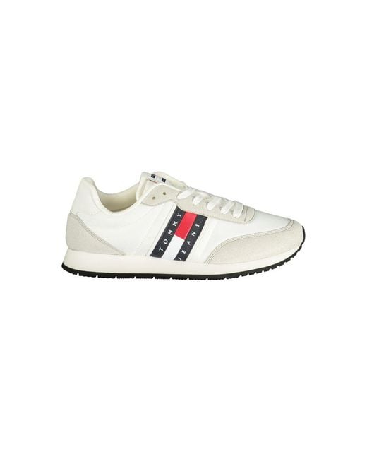 Tommy Hilfiger White Polyurethane Men Sneaker for men