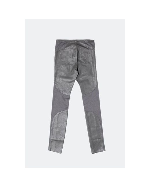 Gas Gray Leather Pants