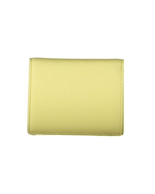 Coccinelle Yellow Leather Wallet