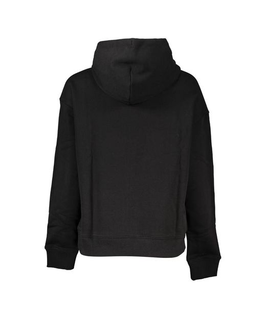 Tommy Hilfiger Black Sleek Hooded Sweatshirt