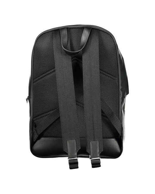 Calvin Klein Gray Black Polyester Backpack for men
