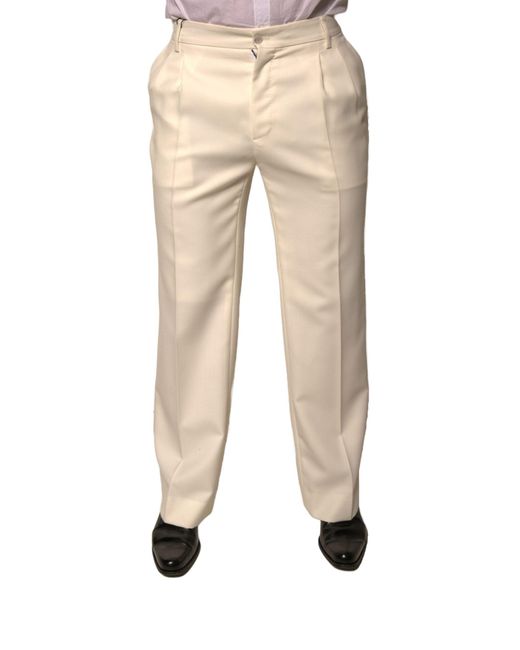Dolce & Gabbana Off White Cars Cotton Skinny Men Denim Jeans main image 0