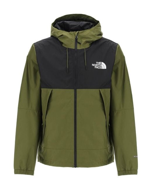 The North Face Green New Mountain Q Windbreaker Jacket for men