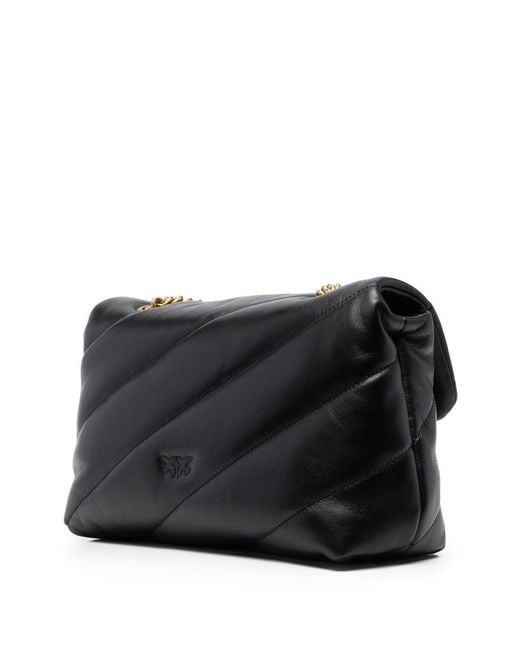 Pinko Brown Love Classic Puff Shoulder Bag