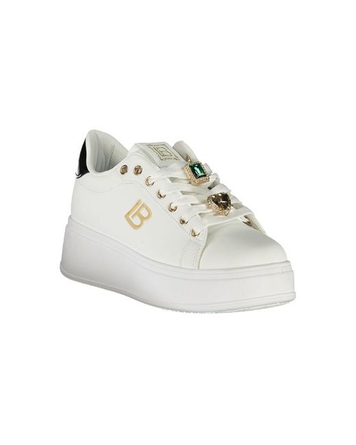 Laura Biagiotti White Synthetic Sneaker