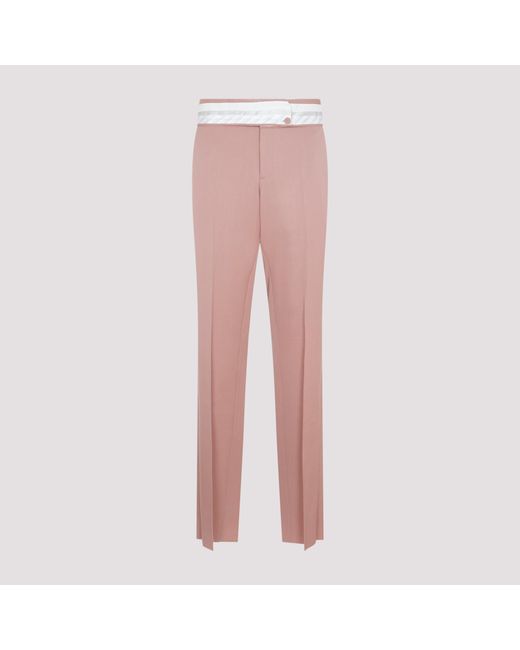 Dior Pink Wool Pants for men
