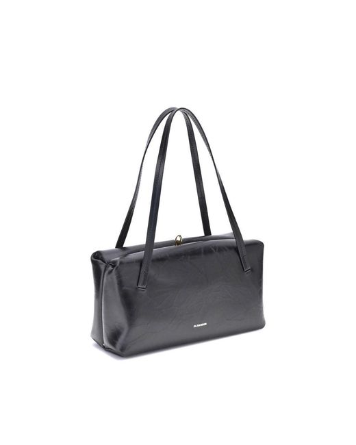 Jil Sander Gray Small Goji Pillow Shoulder Bag