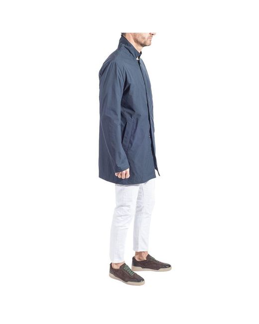 People Of Shibuya Blue Chic Technical Slim-Fit Trench Coat for men