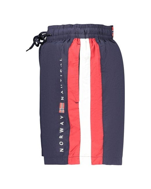 Norway 1963 Blue Polyamide Men's Swimwear for men