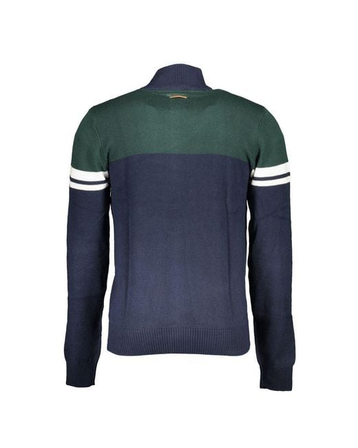Gianmarco Venturi Blue Cotton Sweater for men