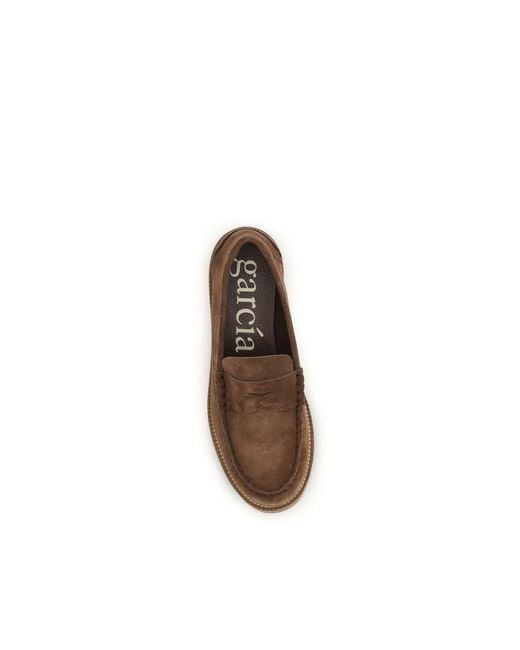 Pedro Garcia Brown Suede Leather Slip