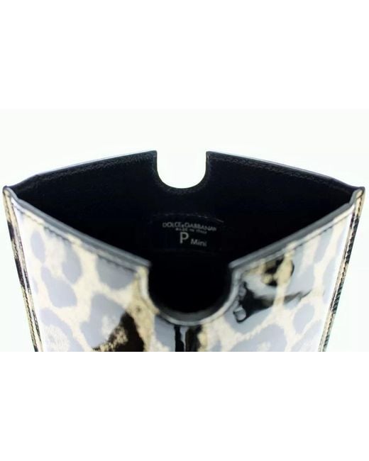 Dolce & Gabbana Blue Leopard Pattern Leather Ebook Cover Tablet Case