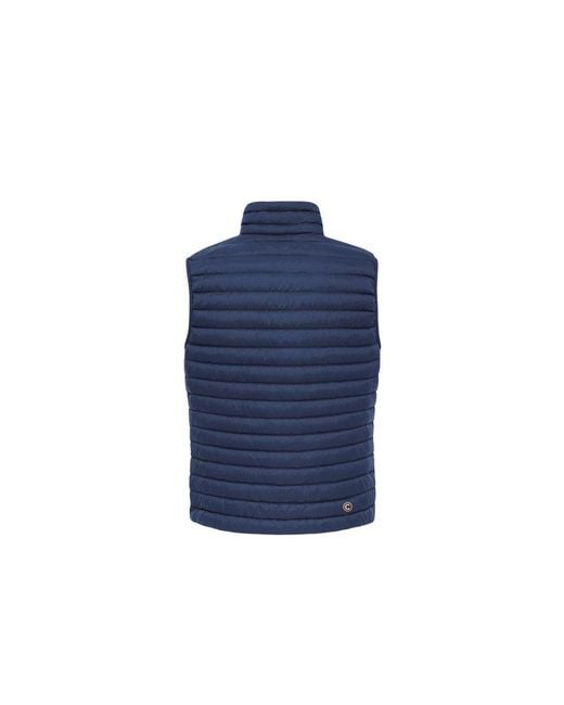 Colmar Blue Polyamide Sleeveless Jacket for men