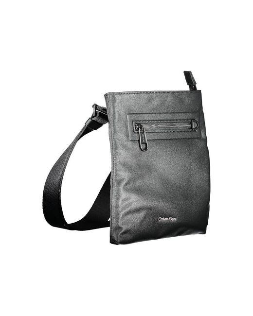 Calvin Klein Gray Polyester Shoulder Bag for men