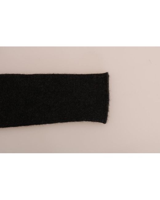 Dolce & Gabbana Black Elegant Cashmere High Waist Pants