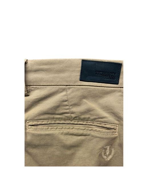 Trussardi Natural Beige Cotton Men Pants for men