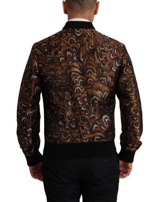 Dolce & Gabbana Brown Elegant Blouson Jacket for men