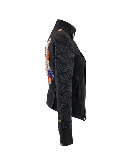 MR & MRS Black Cotton Jacket