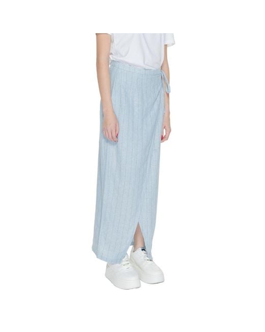 Vero Moda Blue Linen Skirt
