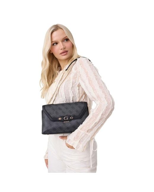 Guess Black Gray Polyethylene Handbag