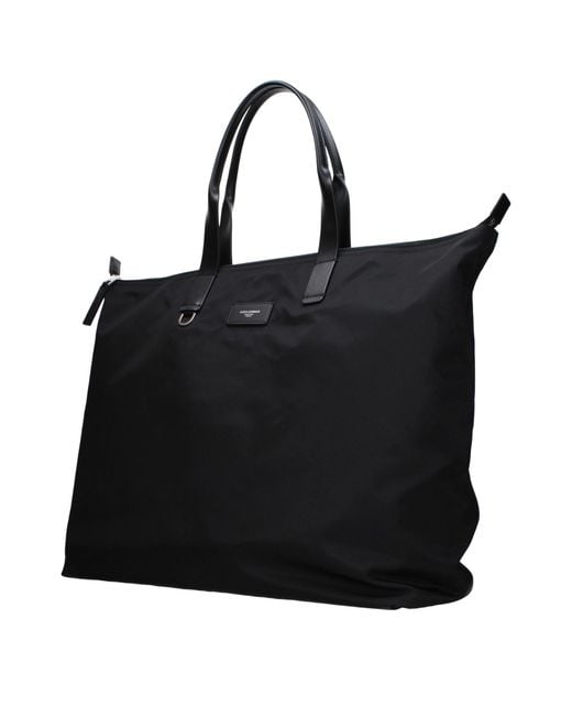 Dolce & Gabbana Black Nylon Shoulder Bag for men