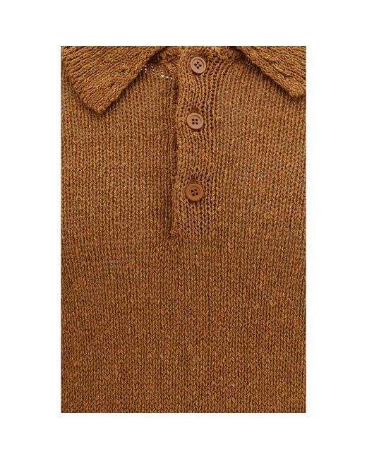 sunflower Brown Cotton Polo Shirt for men