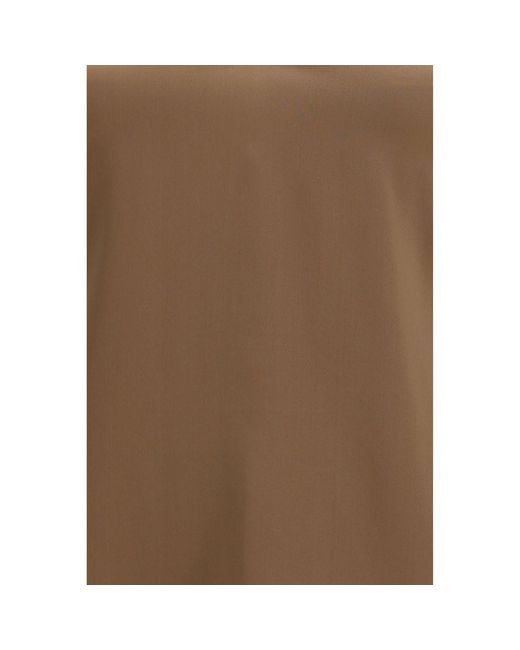 Brunello Cucinelli Brown Silk Sleeveles T