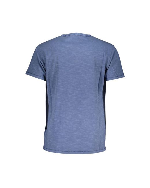 Guess Blue Chic Crew Neck Pocket Tee for men