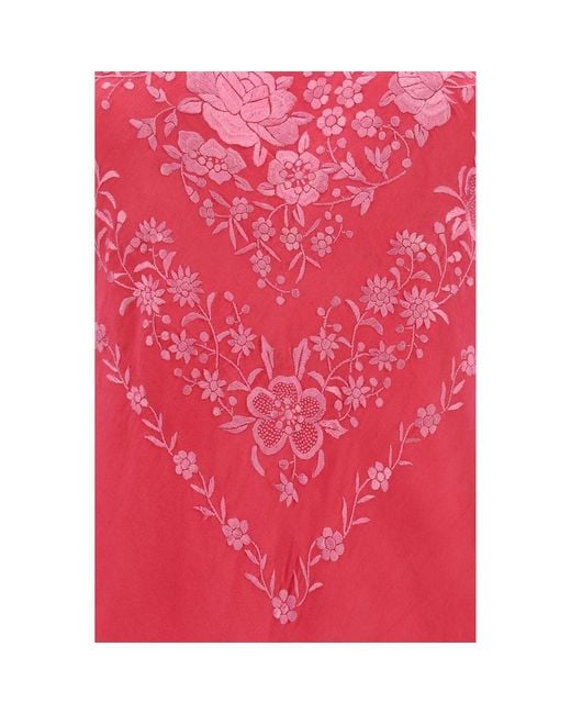 Conner Ives Pink Piano Shawl Top