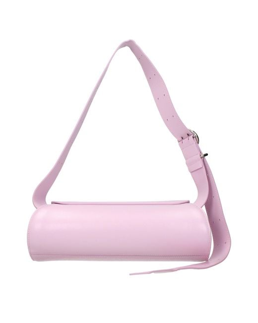 Jil Sander Pink Leather Crossbody Bag