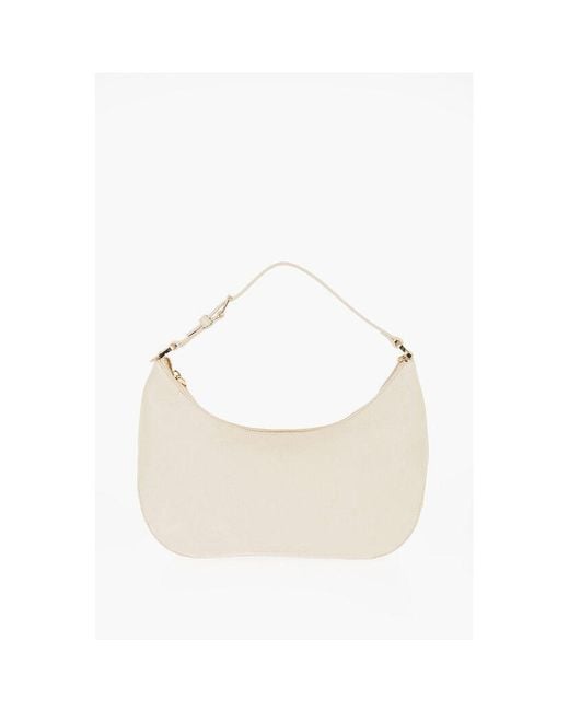 Moschino White Beige Polyethylene Shoulder Bag